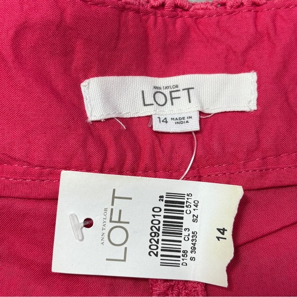 LOFT Pink Lace The Riviera Short - size 14 NWT - Picture 4 of 7